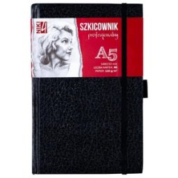 Bloc de Desen Niki Sketch, cu Elastic si Suport Creion, A5, 80 Coli, 110 g