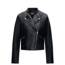 ONLY Geacă Onljill Faux Leather Biker 15367714 C-N10 black