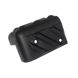 Coltar din plastic pentru boxa 8,5 x 5,5 cm, negru, cu gauri de prindere