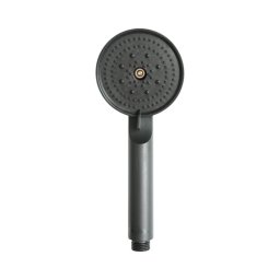 Para de dus rotunda pentru baie, 5 functii, negru mat, 85 x 220 mm