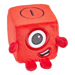 Mini mascota din plus Numberblocks Blocklets Unu, 8 cm, educativa