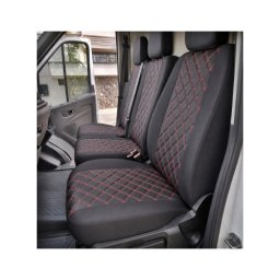 Huse scaune auto Ford Transit 2013+ 2+1 premium, imitatie piele romb