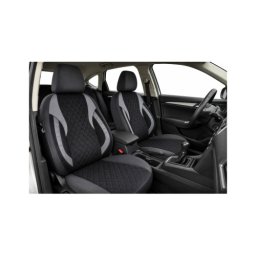 Huse scaune auto universale Premium fractionate negru gri antracit