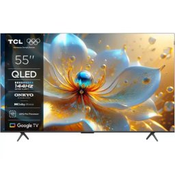 Televizor QLED SMART TCL 55T8C, 4K Ultra HD, 139cm, Negru