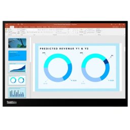 Monitor portabil Lenovo ThinkVision M14d 63AAUAT6WL, 14" 2.2K, 60Hz, 8 ms, Negru