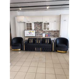 Set prestige canapea extensibila cu spatar rabatabil + 2 fotolii