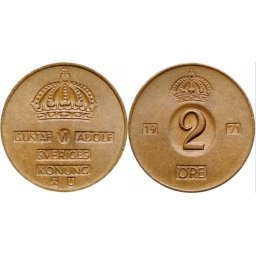 Suedia 1971 - 2 ore, circulata