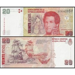 Argentina 2014 - 20 pesos, necirculata