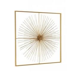 Decoratiune perete otel auriu Auriel 70x7x70 cm