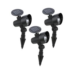Eglo 48504 - Set 3x lămpi solare LED GIONATA LED/200 mAh IP44 negru