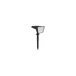 Lampă solară LED RGBW cu senzor, 3,7 V, IP54, 1200 mAh, neagră