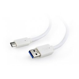 CABLU alimentare si date GEMBIRD, pt. smartphone, USB 3.0 (T) la USB 3.1 Type-C (T), 3m, alb, CCP-USB3-AMCM-W-10