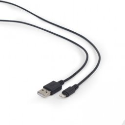 CABLU alimentare si date GEMBIRD, pt. smartphone, USB 2.0 (T) la Lightning (T), 3m, black, CC-USB2-AMLM-10