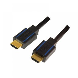 CABLU video LOGILINK, HDMI (T) la HDMI (T), 3m, premium, conectori auriti, rezolutie maxima 4K UHD (3840 x 2160) la 60 Hz, ver. 2.0b, w. ethernet, negru, blister, CHB005