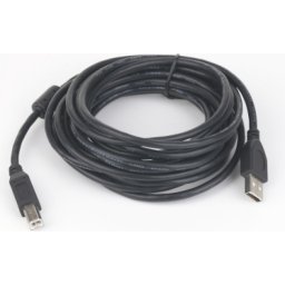 CABLU USB2.0 pt. imprimanta GEMBIRD 3m, (AM/BM), miez ferita, calitate premium, black