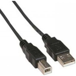 CABLU USB2.0 pt. imprimanta SPACER 3m, (AM/BM), black