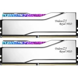 Kit Memorie RAM G.Skill Trident Z5 Royal NEO RGB Silver 32GB DDR5-6400MHz CL30 Dual Channel AMD EXPO