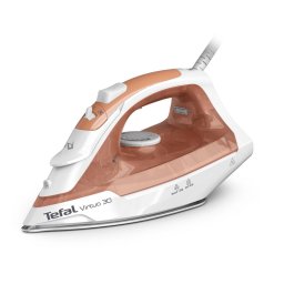 Fier de calcat Virtuo 30 FV2C40E0, 2000 W, Talpa ceramica, 0.24 l, Alb/Portocaliu