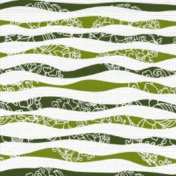 Covoras Antiderapant pentru Baie si Piscina Botanical Waves V24028D, 65 80 cm, Absorbant, tip Burete, PVC, Verde Alb