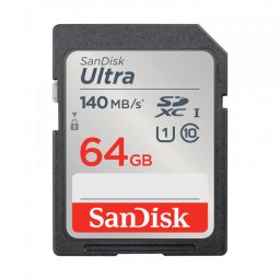 Card Memorie SDXC SanDisk Ultra, 64Gb, Clasa 10 / UHS-1 U1 SDSDUNB-064G-GN6IN