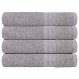 Prosoape 4 buc Gri 100x200 cm 360 g/m² 100% bumbac GartenMobel Dekor