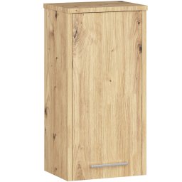 Dulap baie suspendat cu usa reversibila si raft, 30x22,5x60 cm, stejar artisan