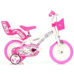 Bicicleta pentru copii Hello Kitty Dino Bikes 12 inch, roz, 2-4 ani