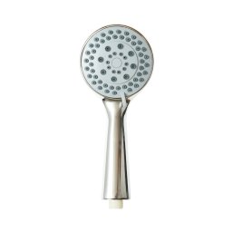 Para de dus rotunda cu 5 functii, duze din silicon, crom lucios, 105x240 mm