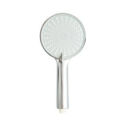 Para de dus rotunda pentru baie, 5 functii, duze silicon, crom lucios, 120x250 mm
