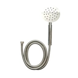 Set para de dus cu furtun 1,5 m, inox cromat, efect ploaie