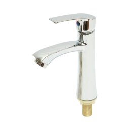 Baterie înalta pentru lavoar baie, monocomanda, crom lucios, design modern