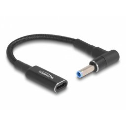 Adaptor de incarcare laptop USB type C la HP 4.5 x 3.0 mm M-T 0.15m, Delock 60031