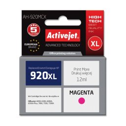 Activejet AH-920MCX ink for HP printer; HP 920XL CD973AE replacement; Premium; 12 ml; magenta