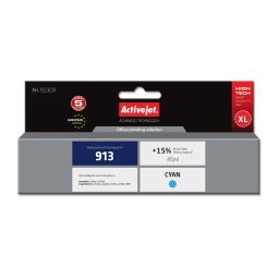 Activejet AH-913CR ink for HP printer; HP 913 F6T77AE replacement; Premium; 45 ml; cyan