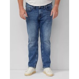 s.Oliver Big Sizes Blugi barbati big size Casby, cu talie medie, Relaxed Fit, Straight Leg, Albastru (SELECTATI MARIMEA: 46, SELECTATI LUNGIMEA: 32)