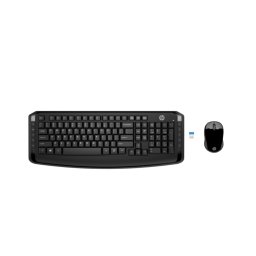 Tastatura Wireless Tastatura+ Mouse 300, Wireless, Negru, Butoane mouse 3, Rezolutie 1600 dpi