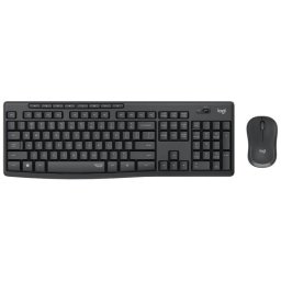 Tastatura MK295, FR France, AZERTY, Wireless + Mouse Negru