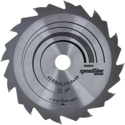 Panza de ferastrau circular, 160 x 20 mm, 12 dinti