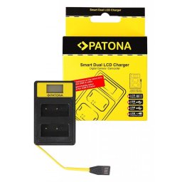 Patona Smart Dual LCD USB incarcator pentru Fuji NP-W126 HS30 EXR HS30EXR HS-30EXR HS33 EXR HS33EXR HS-33EXR XPro 1 X-Pro 1