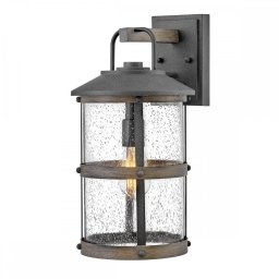 Aplica Lakehouse QN-LAKEHOUSE2-M-DZ, 1x60W E27, IP44, H:43,6 cm, D:22,9 cm, aluminiu, sticlă transparentă