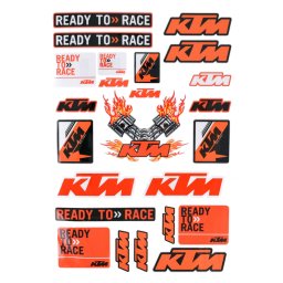 Set autocolant KTM pe folie, stikere moto cross enduro