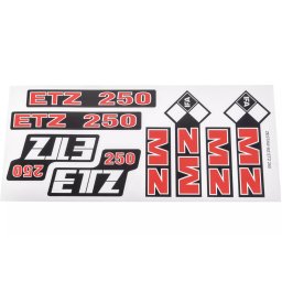 Set autocolant MZ ETZ pe folie, stikere moto cross enduro - Copie