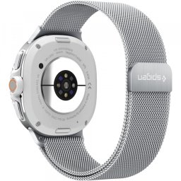 Curea Spigen Metal Fit pentru Samsung Galaxy Watch9 / Watch8 / Watch8 Classic Series, Argintie AMP10121
