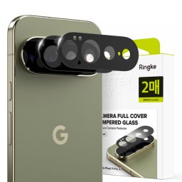 Folie de protectie Camera Spate Ringke pentru Google Pixel 11 Pro XL, Sticla Securizata, Set 2 bucati, Neagra