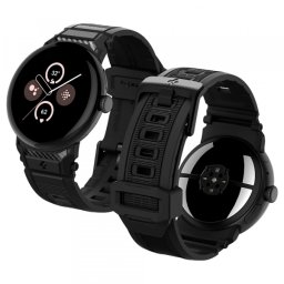 Curea Spigen Rugged pentru Google Pixel Watch 41mm Series, Neagra AMP07556