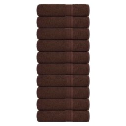 Prosoape de dus 10 buc maro 70x140 cm 360 g/m² 100% bumbac GartenMobel Dekor