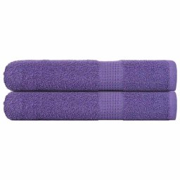 Prosoape 2 buc Violet 100x200 cm 360 g/m² 100% bumbac GartenMobel Dekor