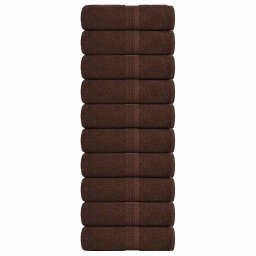 Prosoape de baie 10 buc. FROGN maro 30x30 cm 100% bumbac GartenMobel Dekor