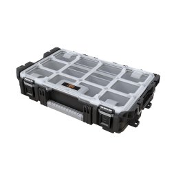 Cutie de atelier Gear Clear 22, pentru suruburi, bolturi si cuie, 56x35cm, pana la 25 kg, 10 recipiente detasabile, Negru