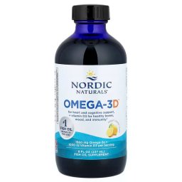 Omega-3D cu Vitamina D3 - Nordic Naturals - 1560 mg - 237 ml - Lemon